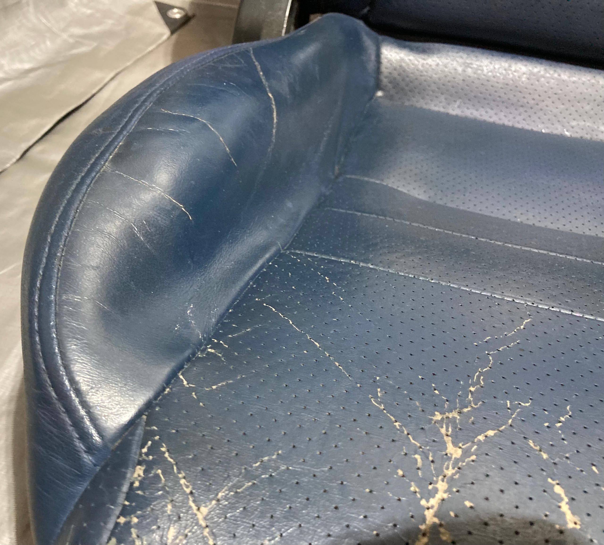 2000-2005 Honda S2000 OEM Blue Leather Seats / Pair *DAMAGE* / HS005 - Image 24