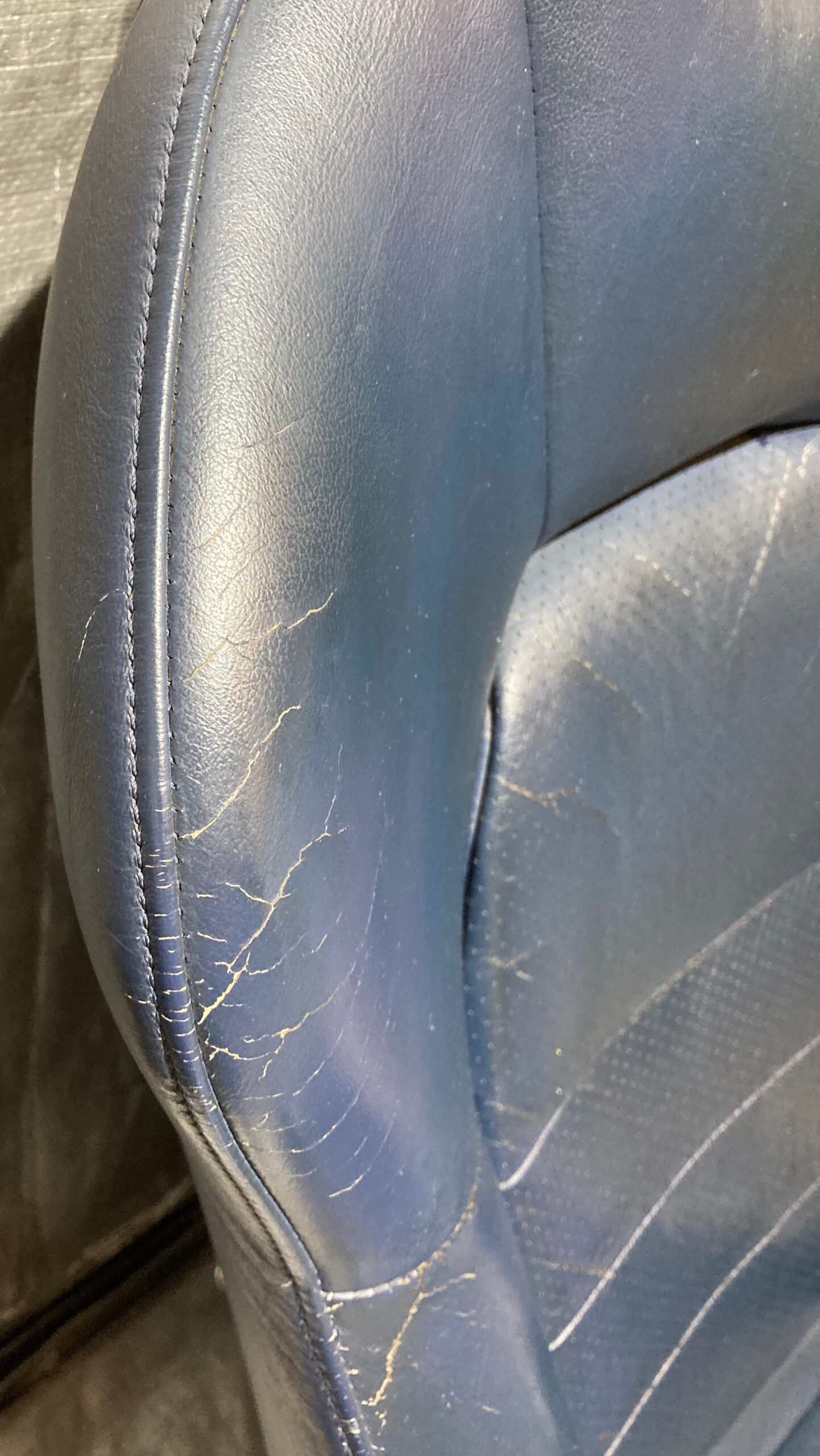 2000-2005 Honda S2000 OEM Blue Leather Seats / Pair *DAMAGE* / HS005 - Image 21