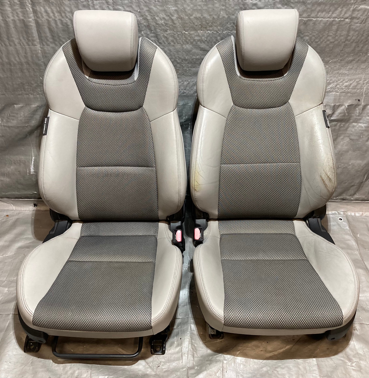2013-2014 Hyundai Genesis Coupe 2.0 Premium Gray Leather Front Seats / Pair / HG029