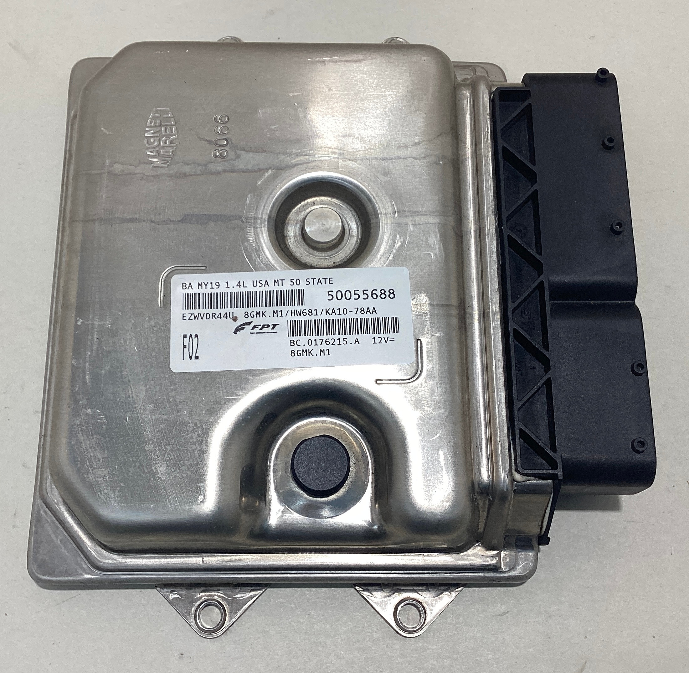 2019 Fiat 124 Spider Classica Lusso ECU Engine Control Module / Manual / FD019 - Image 2