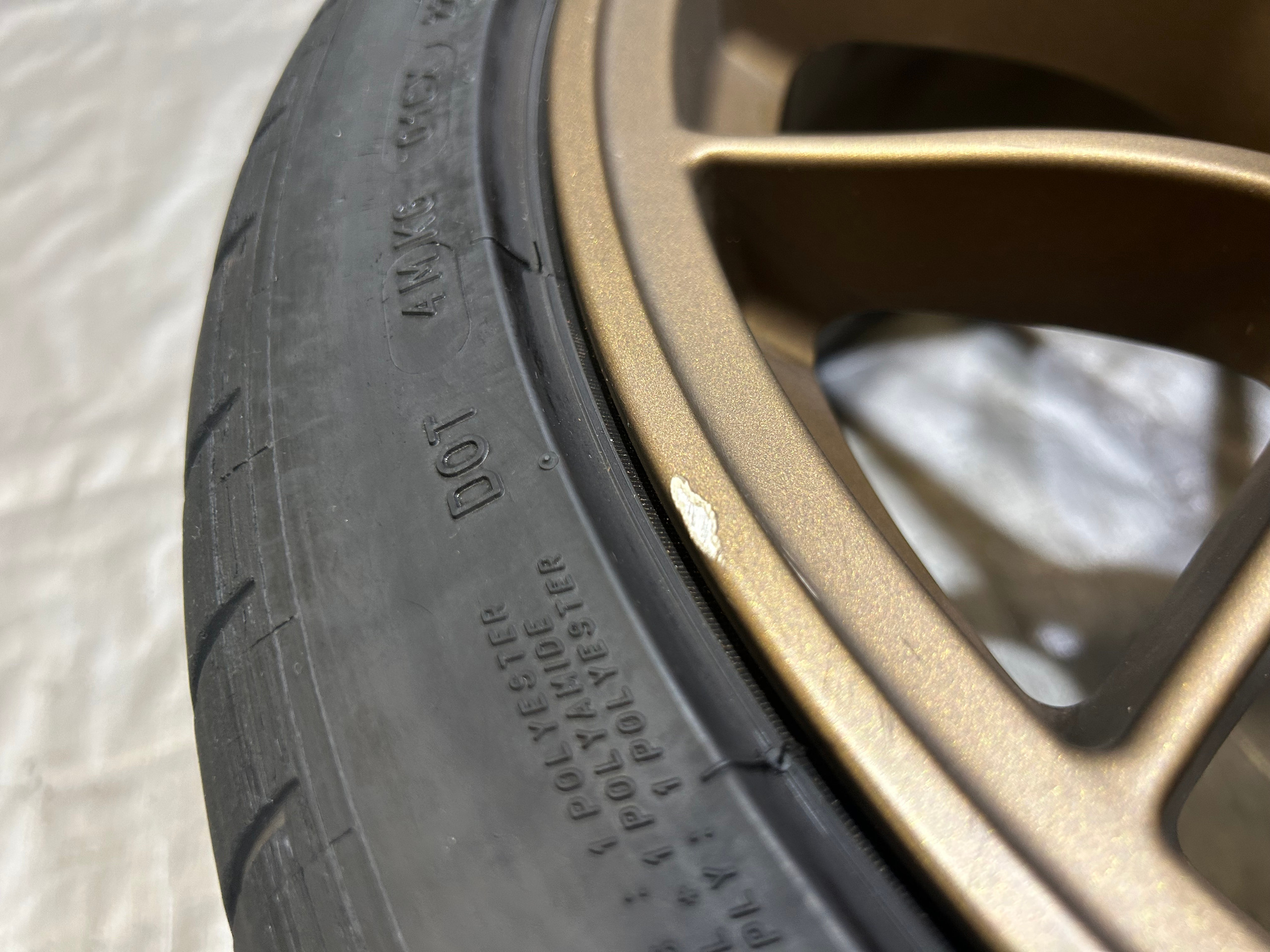 Single 18x9" APEX EC-7 Wheel Rim w/ Michelin Tire / 5x120mm / B2005 - Image 9