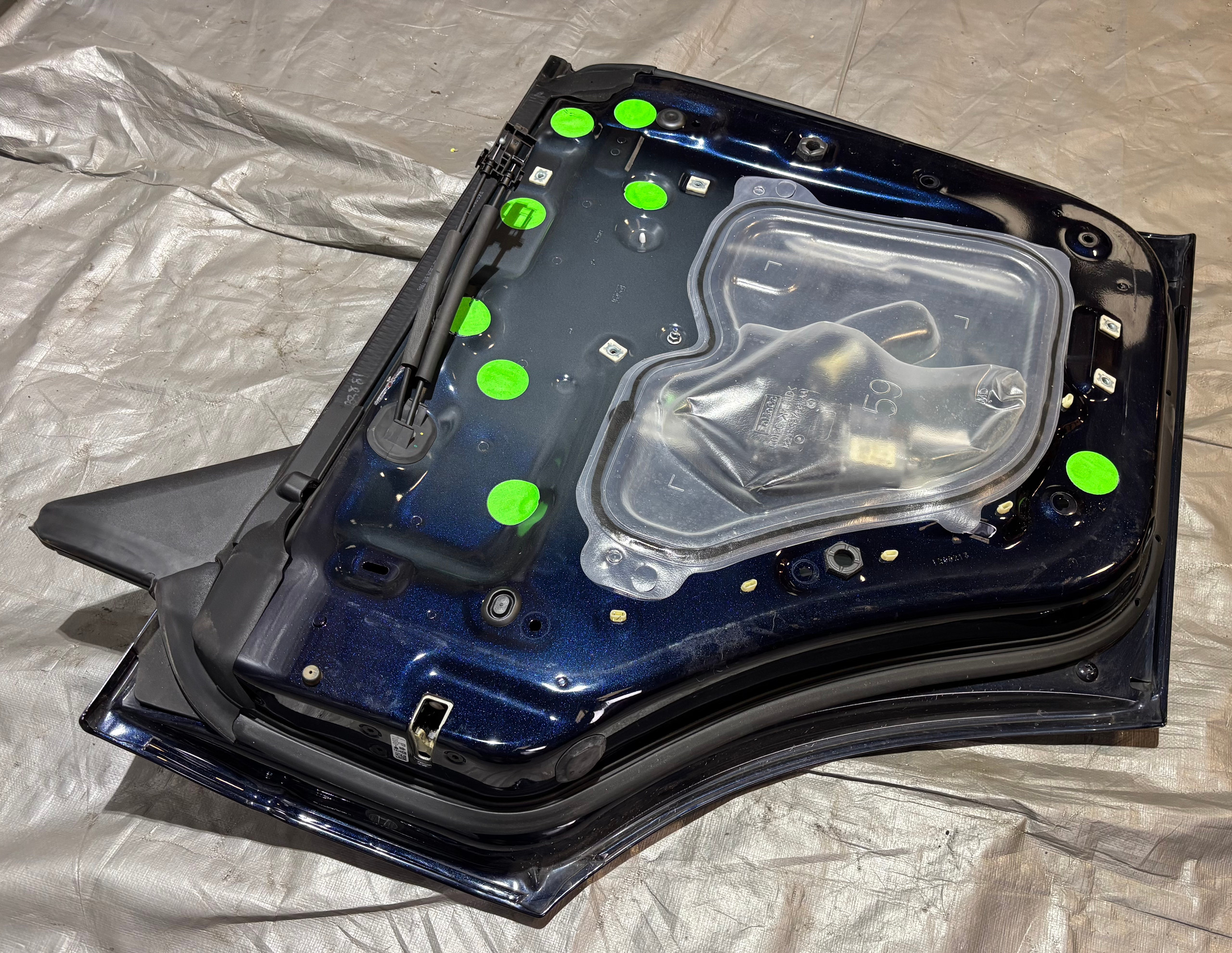 2021-2024 Ford Bronco 4DR Driver Rear Door Assembly / Antimatter Blue Metallic BR005 - Image 13