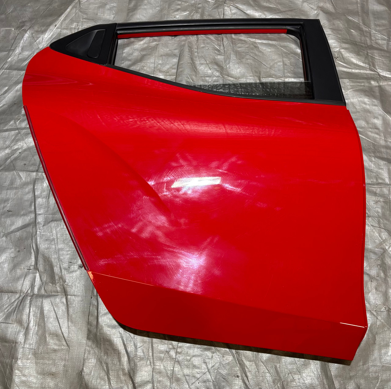2019-2022 Hyundai Veloster Passenger Rear Door Assembly / Racing Red HV012