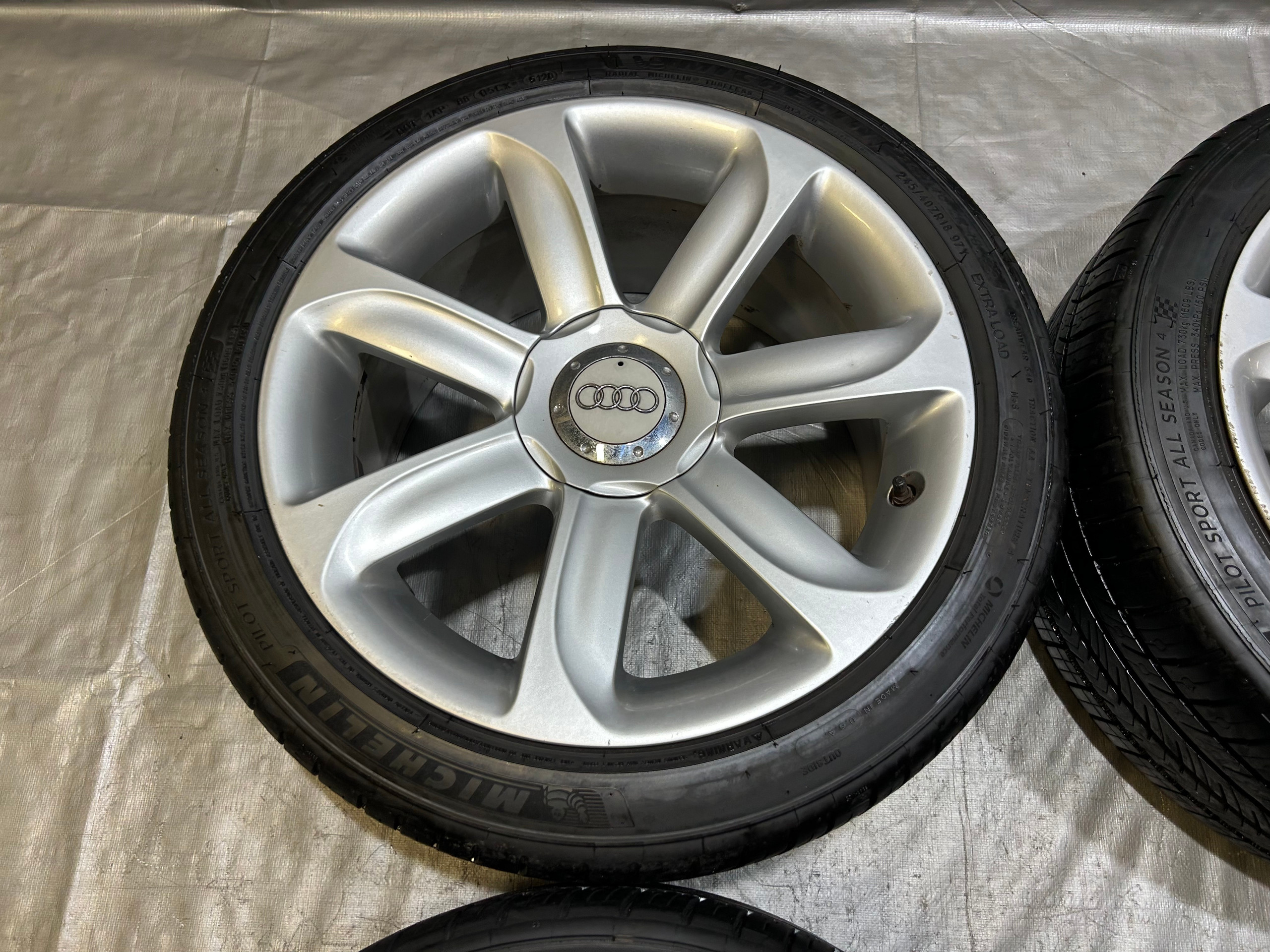 2008-2015 Audi TT MK2 18x9" OEM Wheels Rims w/ Tires / Set of 4 / T2014 - Image 6