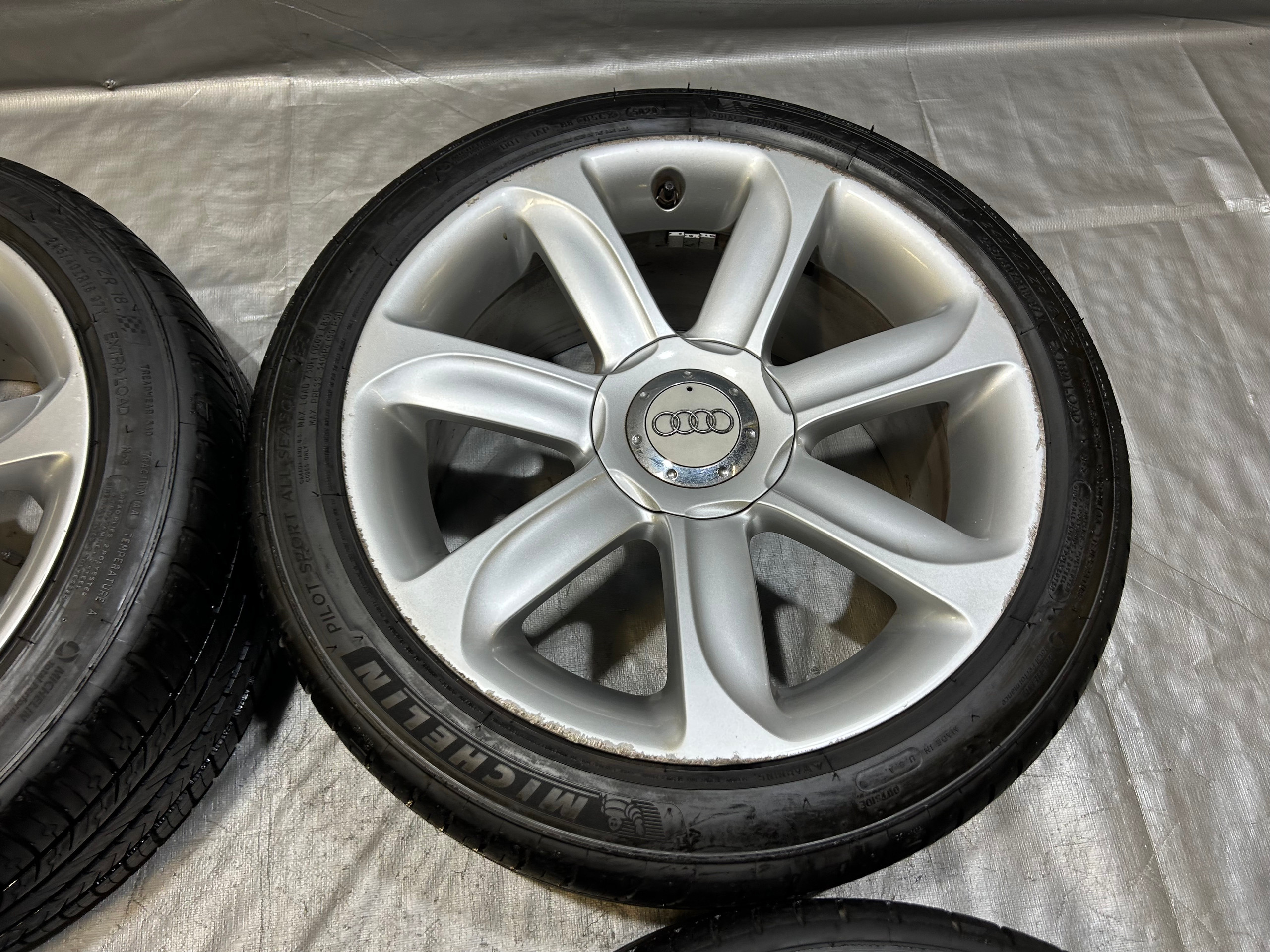 2008-2015 Audi TT MK2 18x9" OEM Wheels Rims w/ Tires / Set of 4 / T2014 - Image 5
