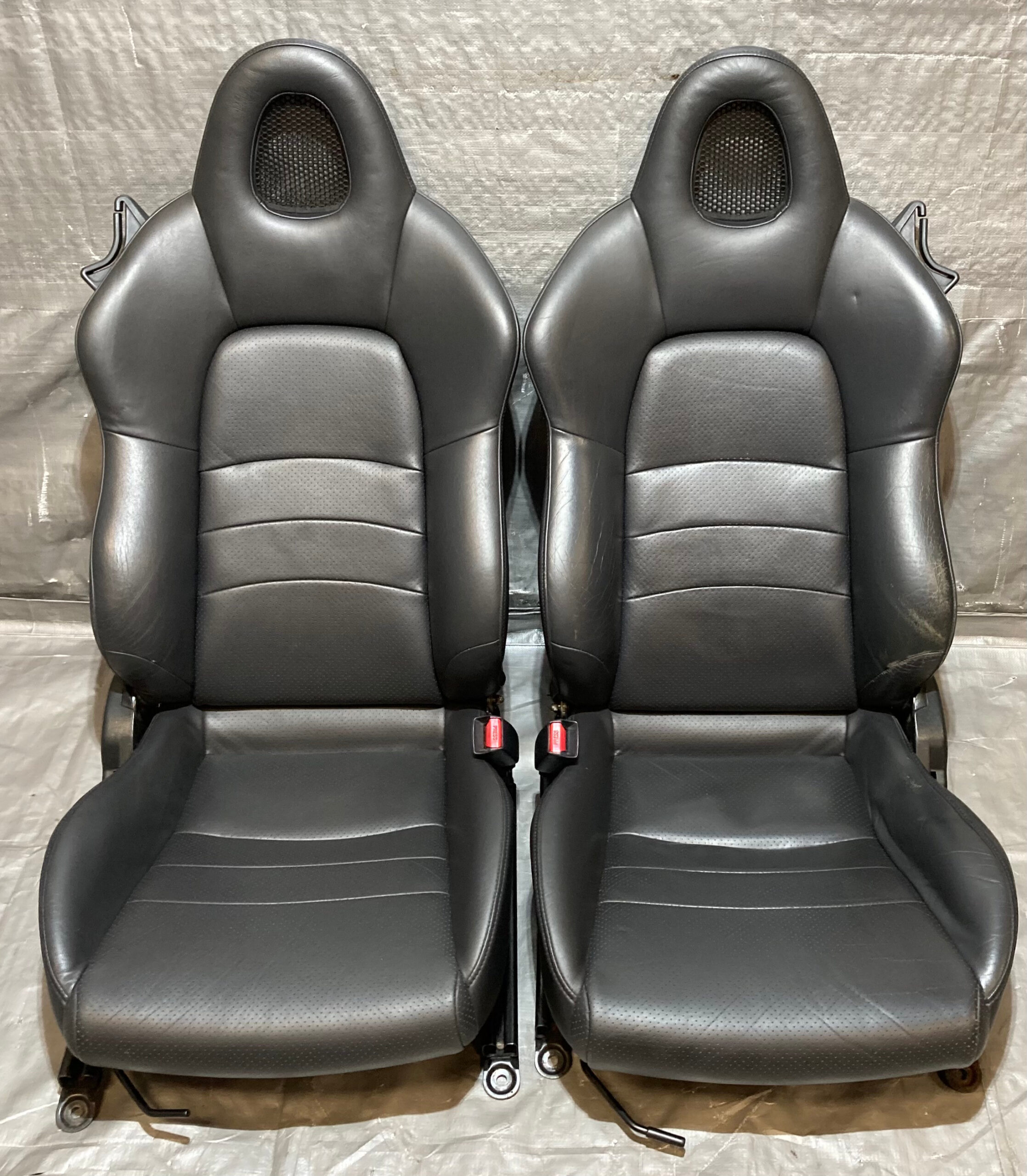 2000-2005 Honda S2000 OEM Black Leather Seats / Pair / HS006 - Image 2
