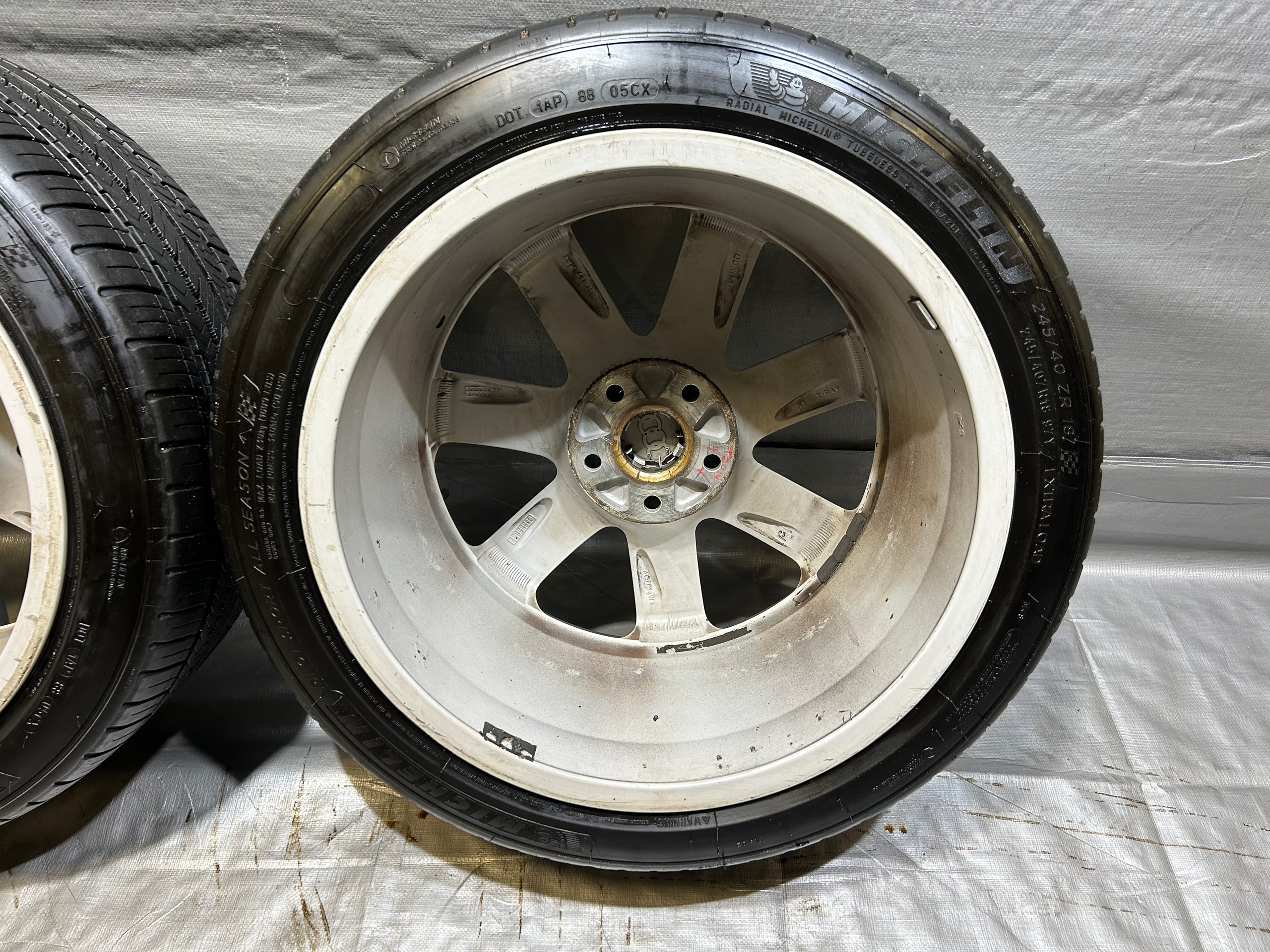 2008-2015 Audi TT MK2 18x9" OEM Wheels Rims w/ Tires / Set of 4 / T2014 - Image 39