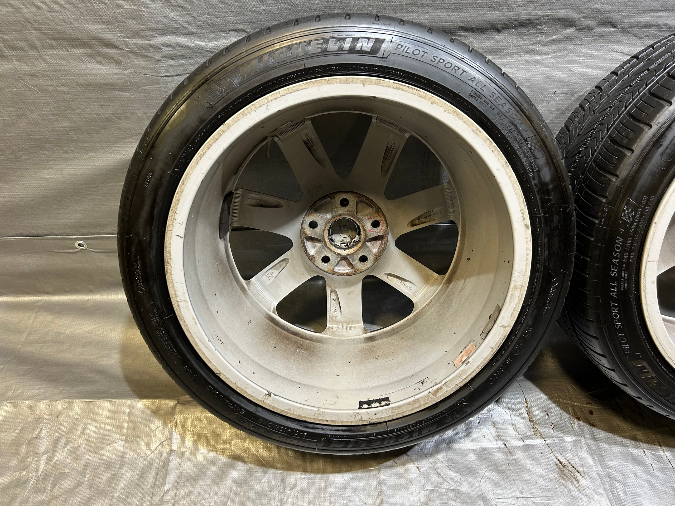 2008-2015 Audi TT MK2 18x9" OEM Wheels Rims w/ Tires / Set of 4 / T2014 - Image 42