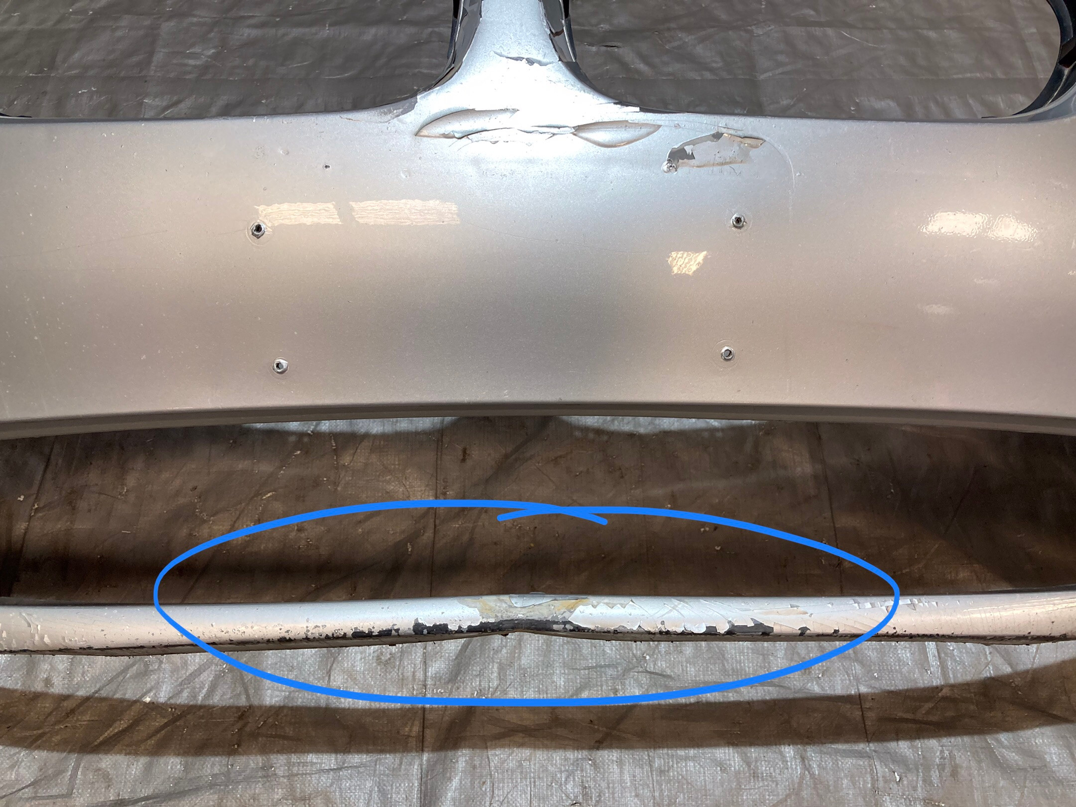 2003-2005 E85 E86 BMW Z4 Front Bumper Cover *DAMAGE* / Z4057 - Image 2