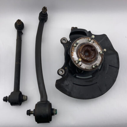 2013-2016 Hyundai Genesis Coupe Passenger Front Knee Spindle w/ Hub & Control Arms / 77K HG031