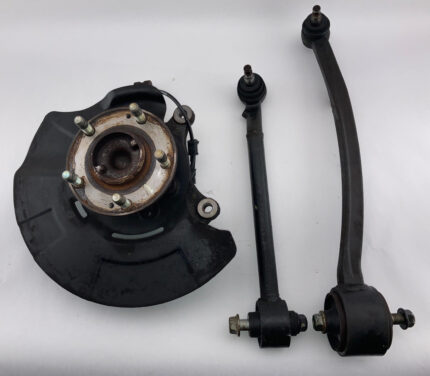 2013-2016 Hyundai Genesis Coupe Driver Front Knee Spindle w/ Hub & Control Arms / 77K HG031