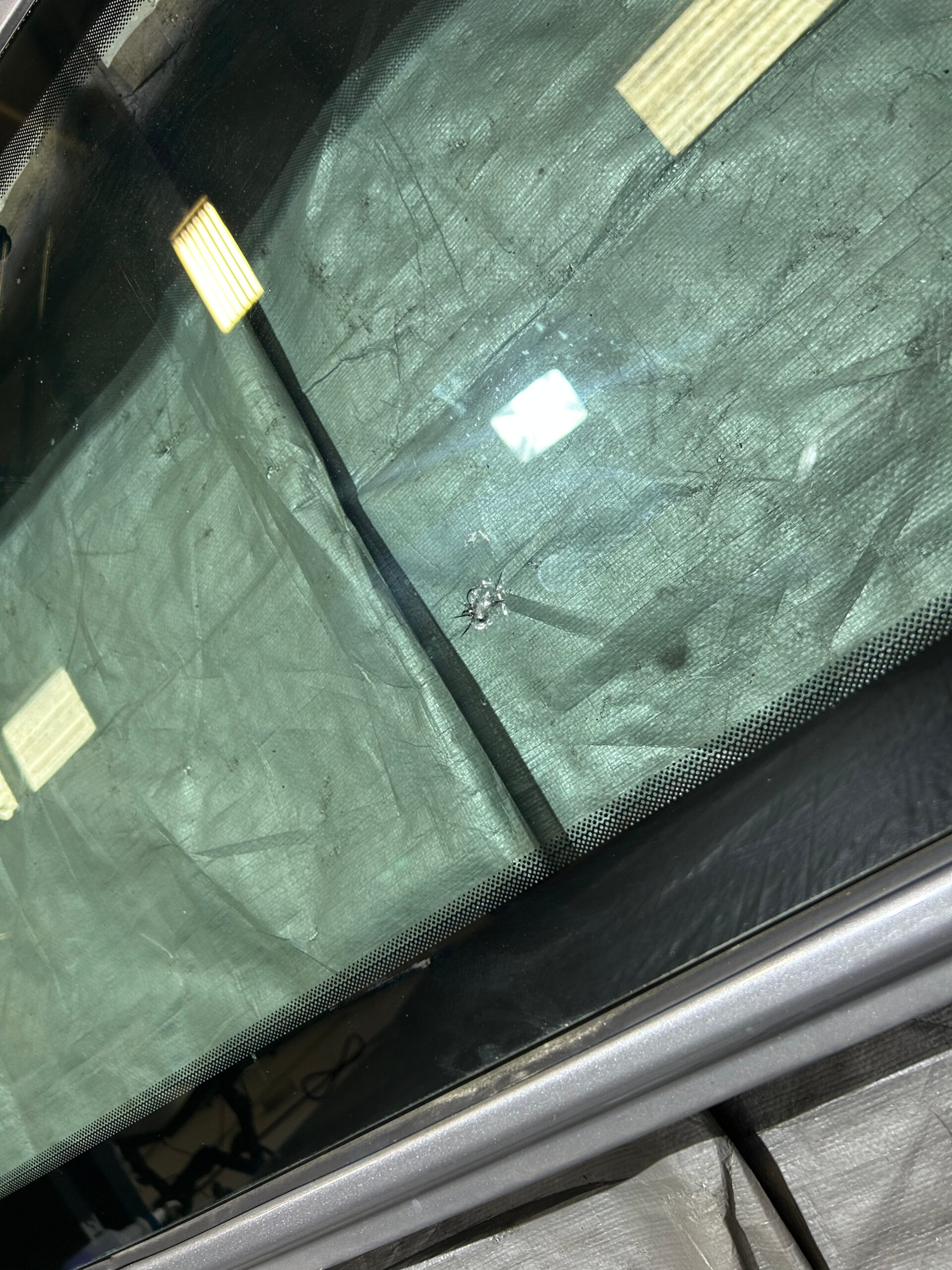 2018-2021 Jeep Wrangler JL Windshield Panel w/ Frame / Billet Silver Metallic *DAMAGE* JL012 - Image 8