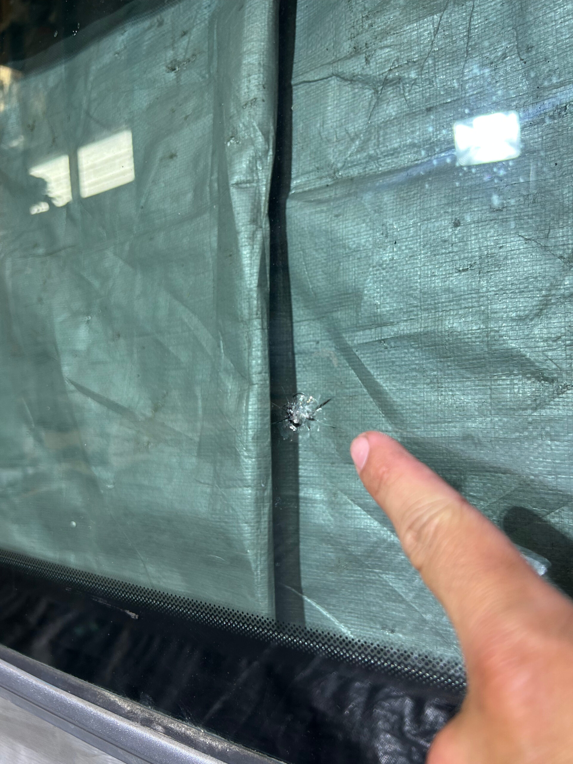 2018-2021 Jeep Wrangler JL Windshield Panel w/ Frame / Billet Silver Metallic *DAMAGE* JL012 - Image 14