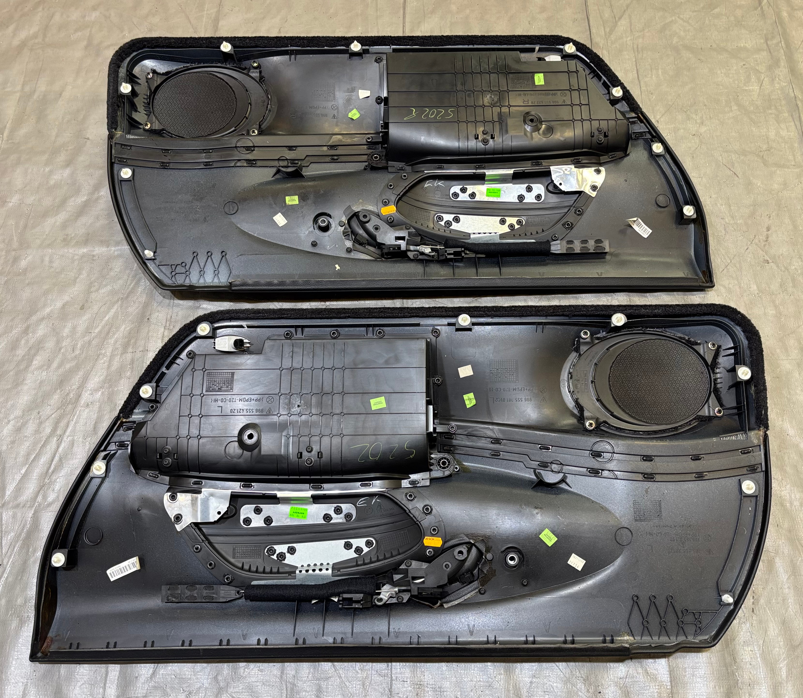 1999-2004 Porsche 986 Boxster Interior Door Panels / Black / Pair / BX069 - Image 19