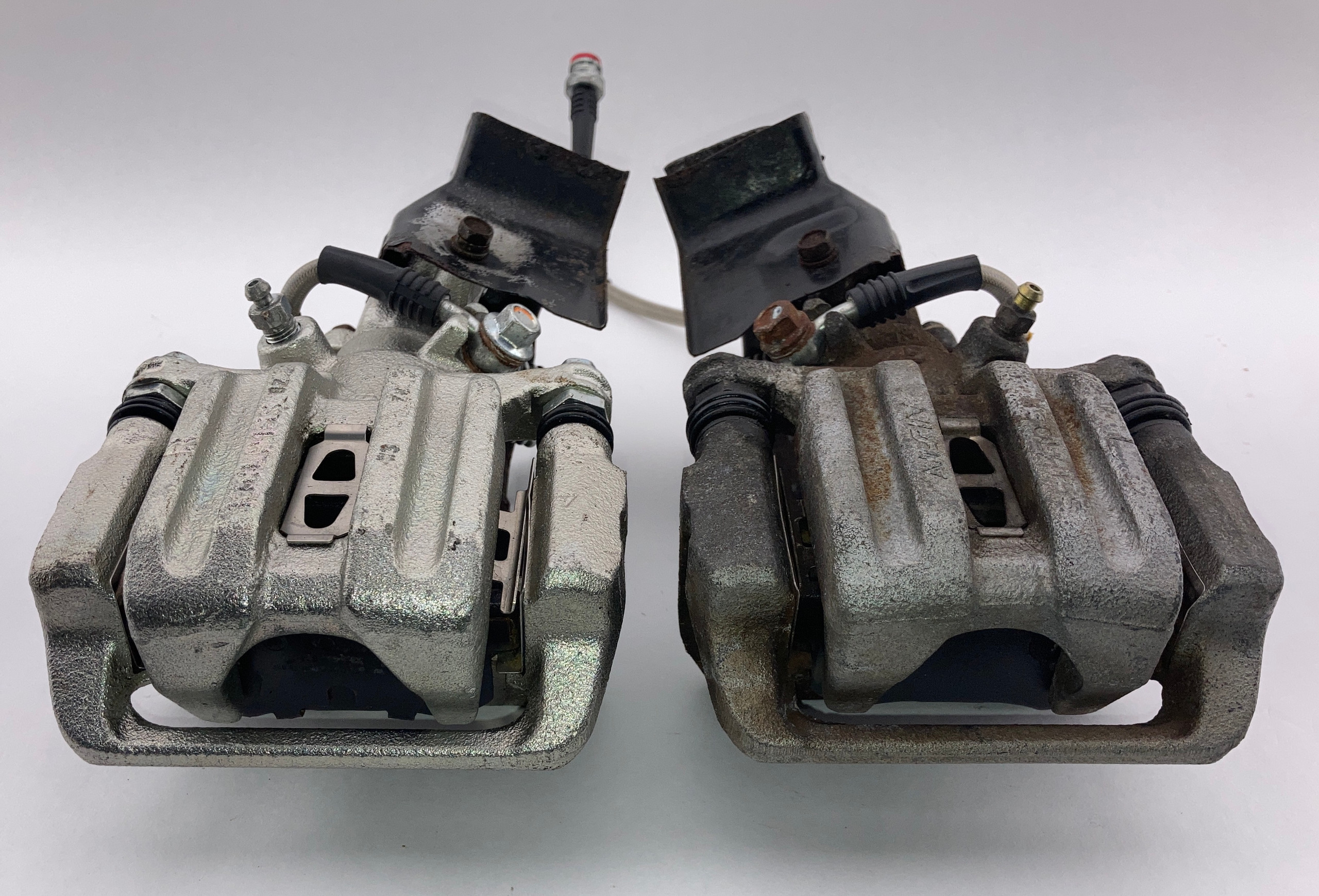 2000-2009 Honda S2000 OEM Rear Brake Calipers w/ Stainless Hoses / Pair / 115K HS007 - Image 2