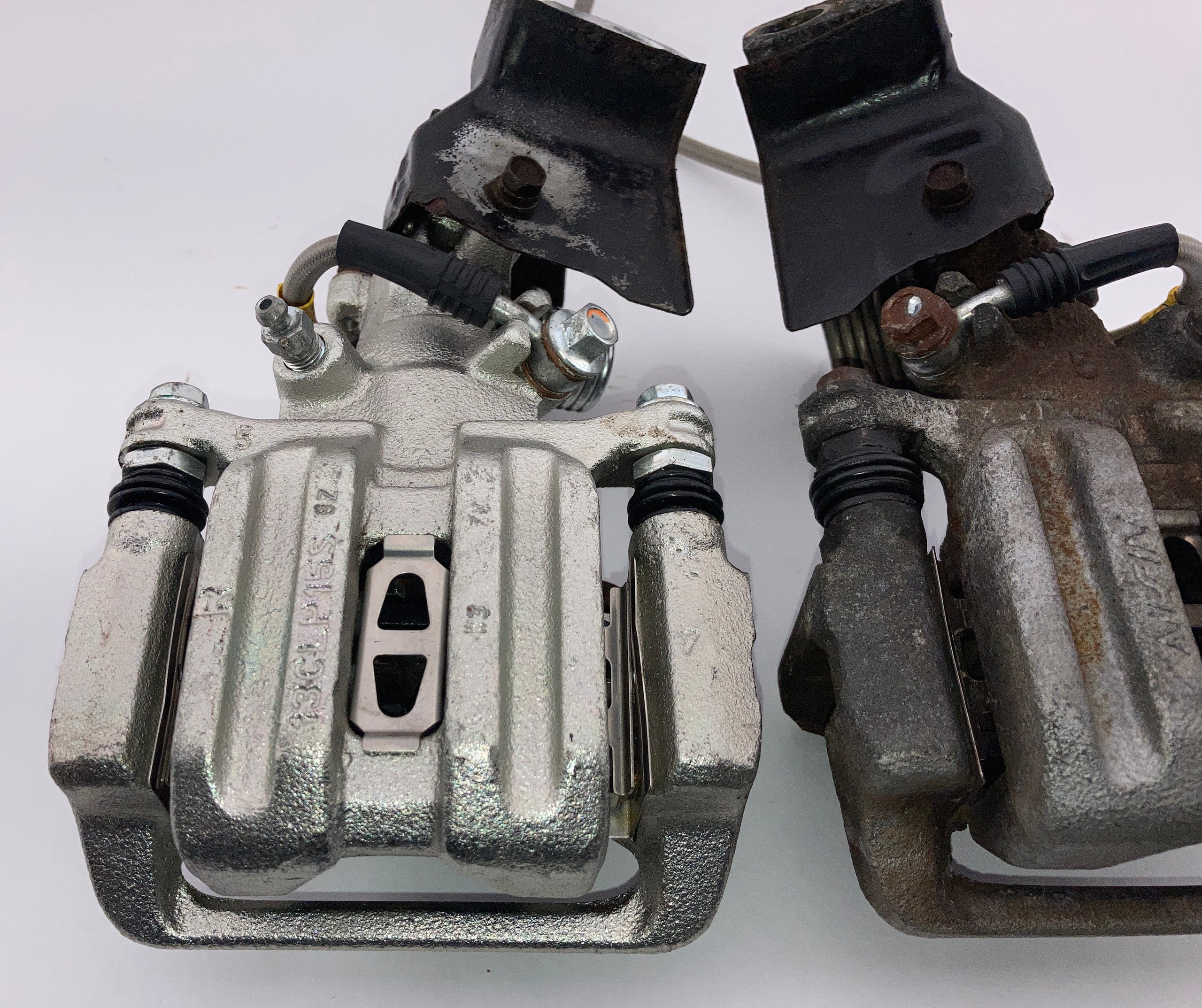 2000-2009 Honda S2000 OEM Rear Brake Calipers w/ Stainless Hoses / Pair / 115K HS007 - Image 3
