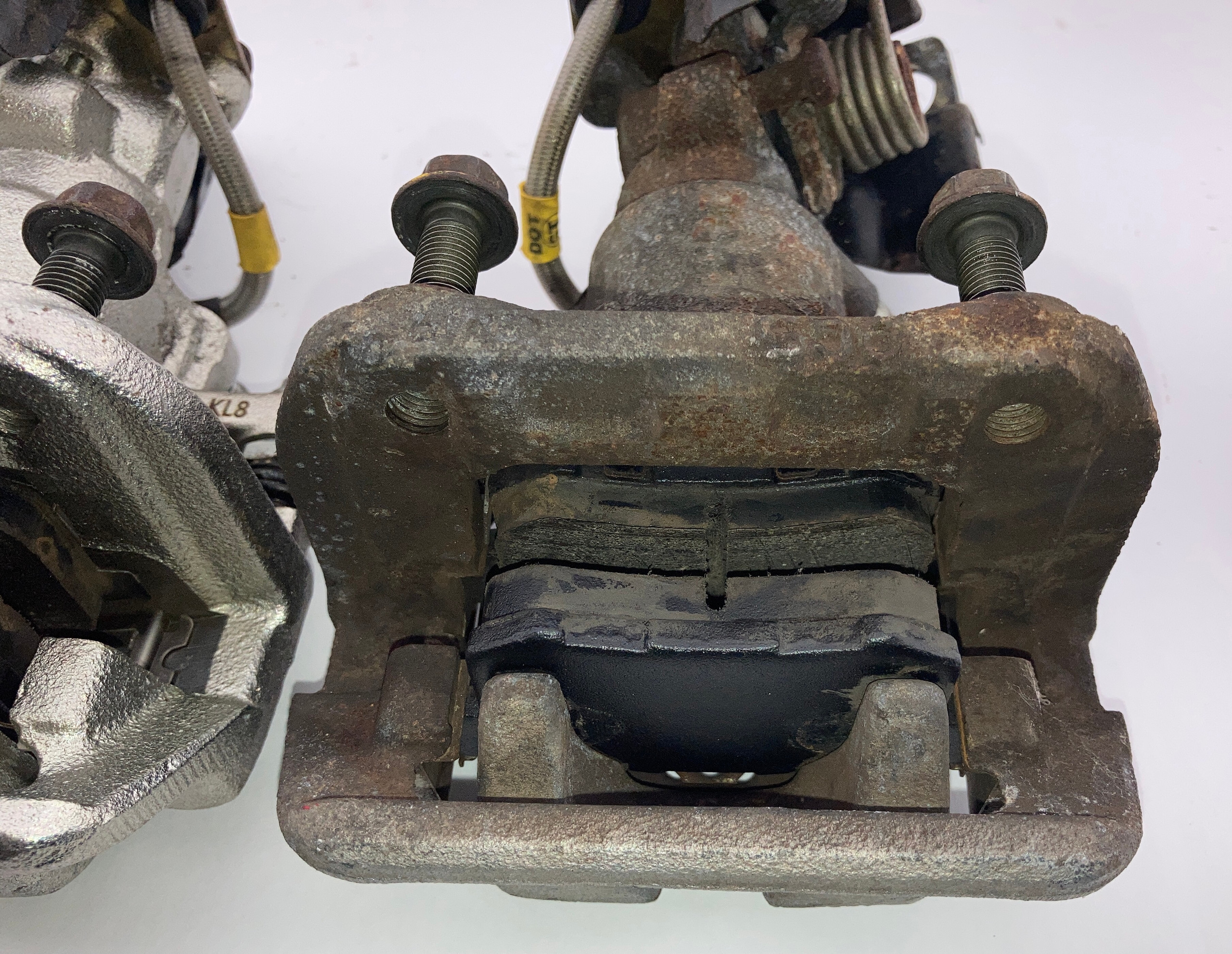2000-2009 Honda S2000 OEM Rear Brake Calipers w/ Stainless Hoses / Pair / 115K HS007 - Image 6