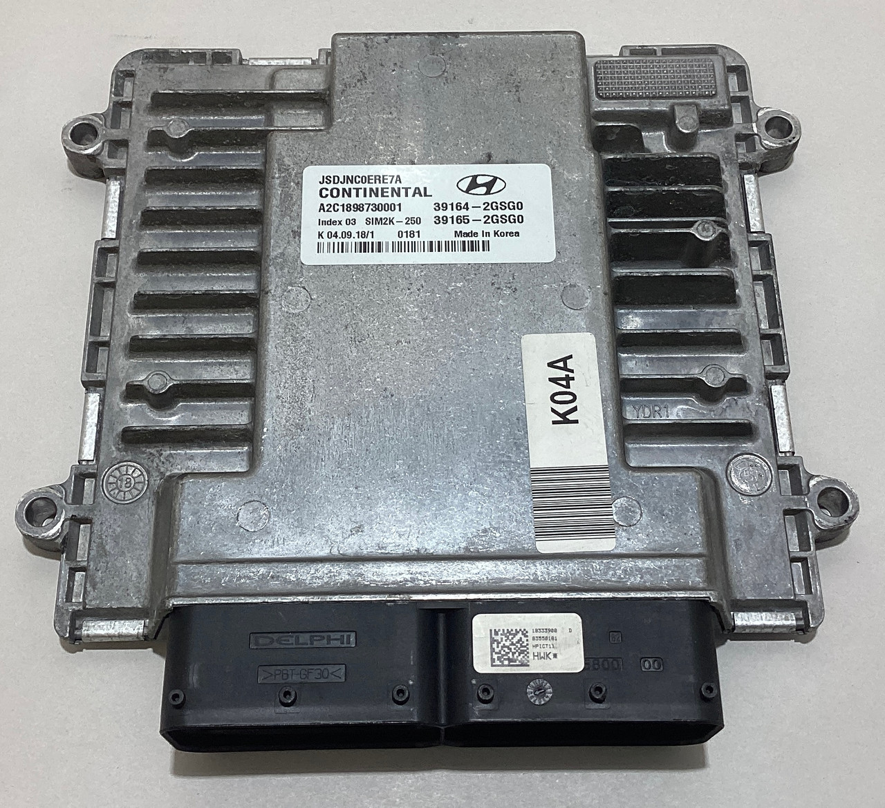 2019 Hyundai Veloster N Engine Control Module ECU / 39164-2GSG0 / 30K HV006