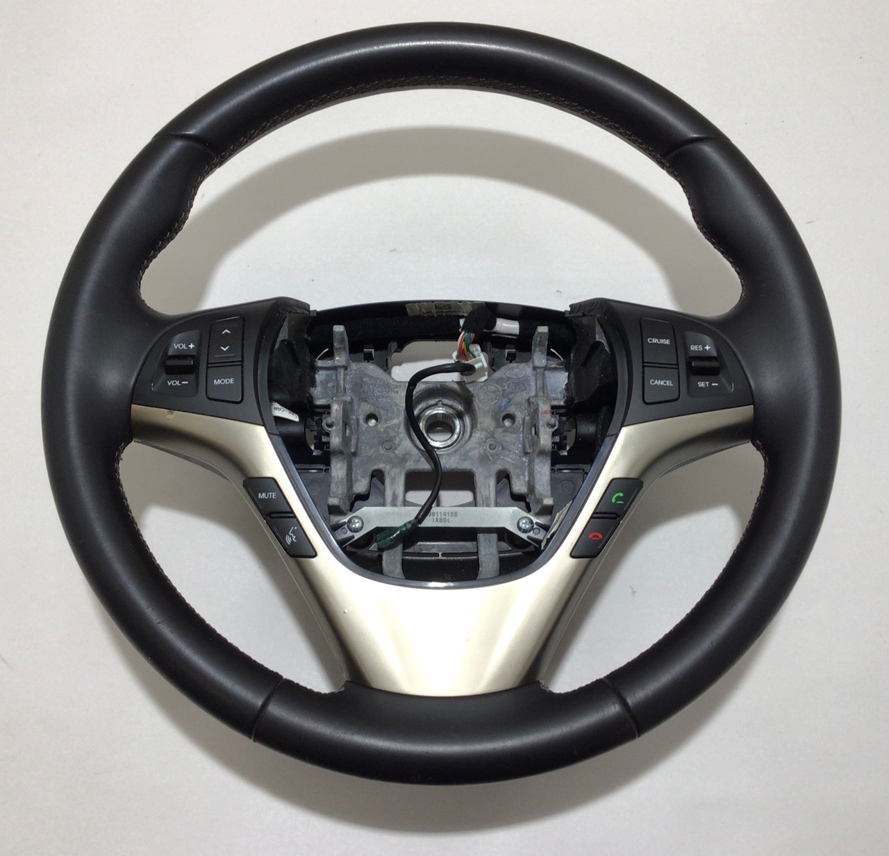 2013-2016 Hyundai Genesis Coupe Black Leather Steering Wheel / Manual / HG021