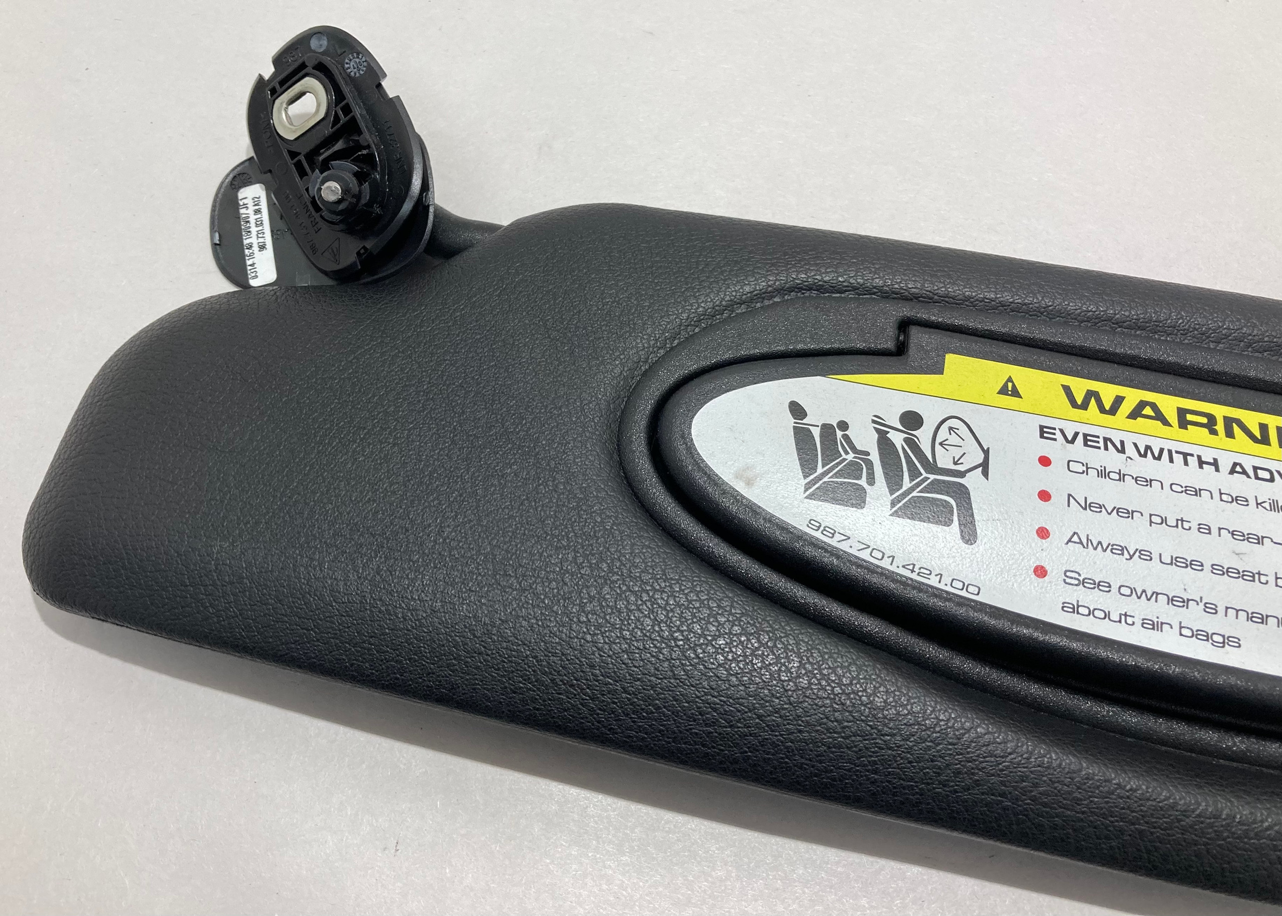 2006-2012 Porsche 987 Cayman Driver Sun Visor / Black / BC023 - Image 8