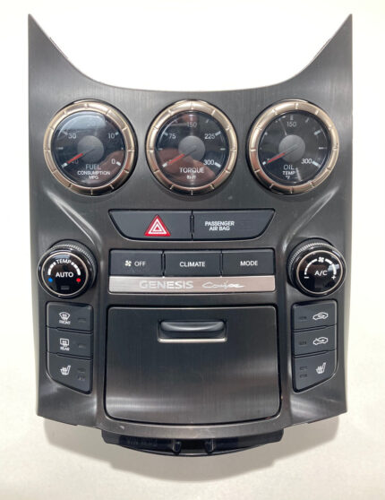 2013-2016 Hyundai Genesis Coupe Climate Control / Center Gauge Stack Console /   HG028